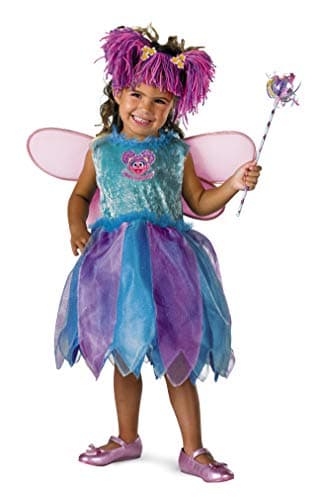 Disguise Baby Girl's Sesame Street Abby Cadabby Deluxe Costume, Blue/Purple, 12-18 Months