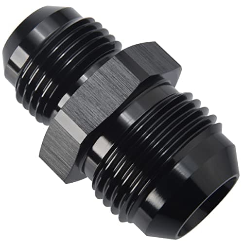 Podavelle 12AN to 10AN Male Flare Reducer Union Adapter Fitting Aluminum Black