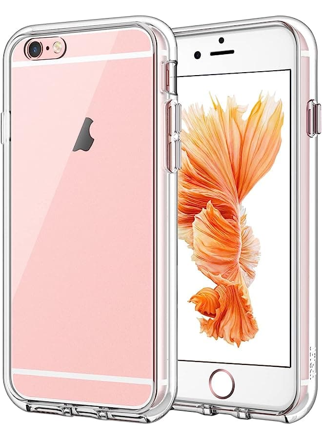 Case For Iphone 6 And Iphone 6S, Non-Yellowing Shockproof Phone Bumper Cover, Anti-Scratch Clear Back (Clear)