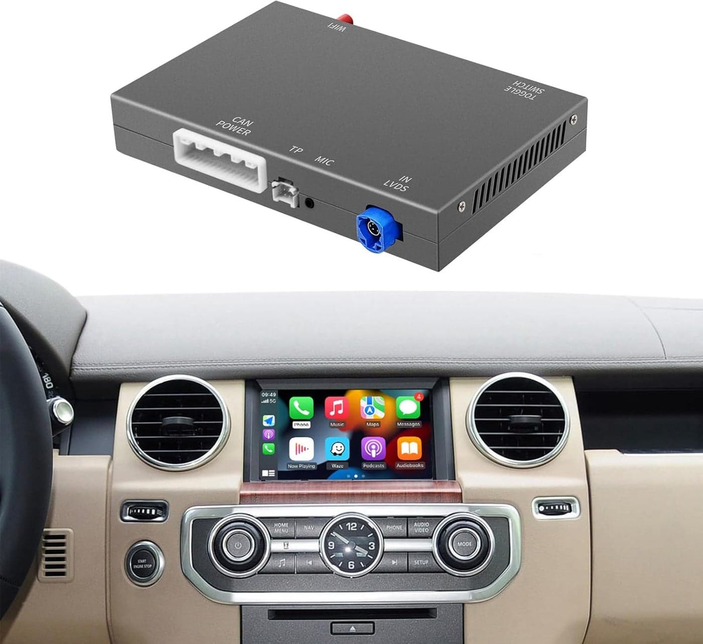 Wireless Carplay/Android Auto for Land Rover Jaguar Bosch Discovery 4 Aurora Freelander 2 XE XF XJ
