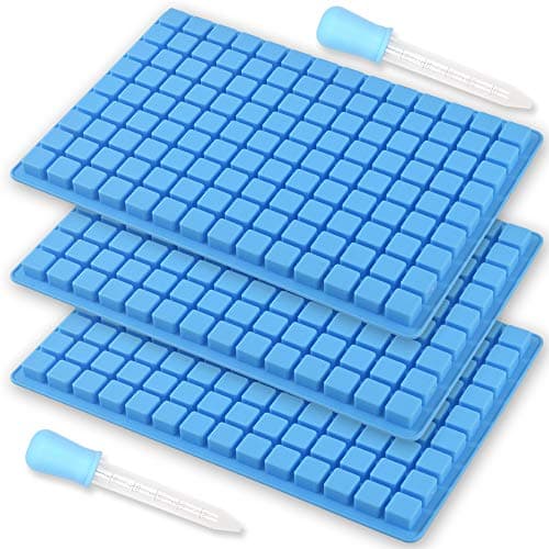ionegg 126 Cavity Square Silicone Mold, for Making Chocolate Candy, Mini Ice Cube Tray, Truffles Pralines, 3 Packs