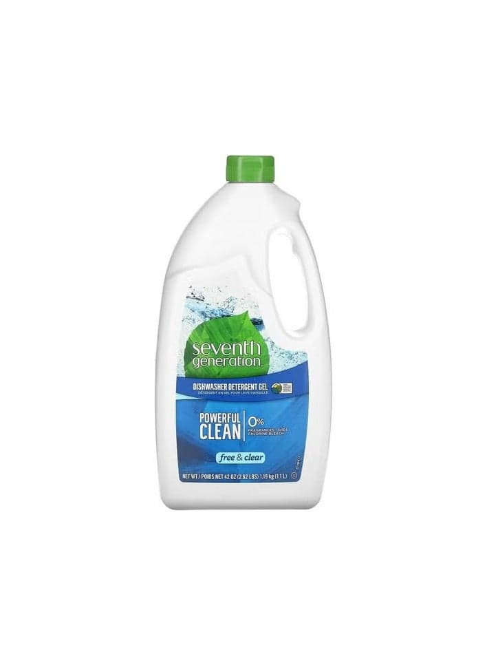 Seventh Generation Dishwasher Detergent Gel No Fragrances No Additives 42 oz 1.19 kg