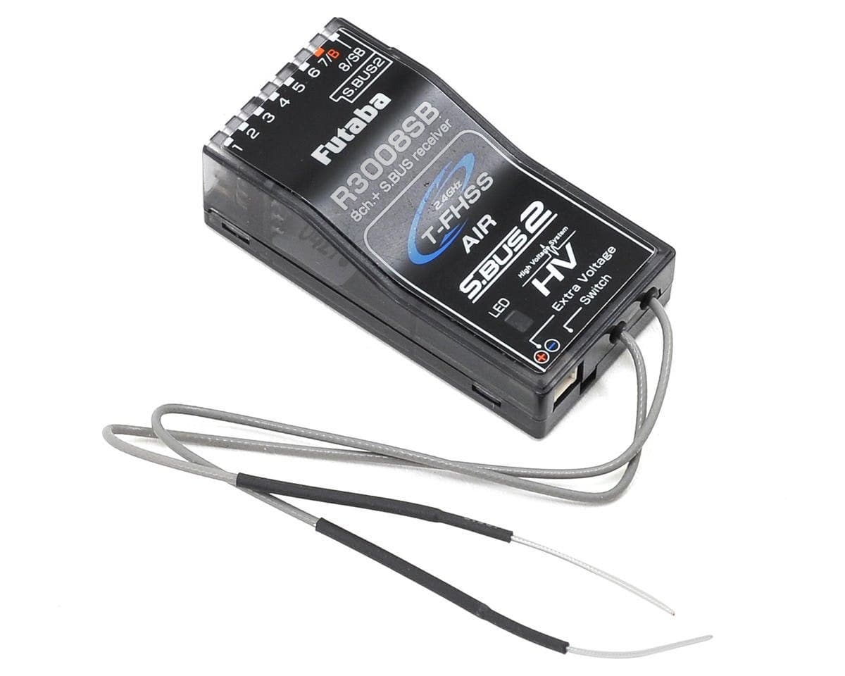 Futaba R3008SB 2.4GHz T-FHSS 8/32-Channel S.Bus2 High-Voltage Telemetry Receiver