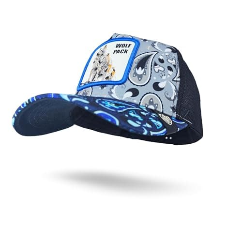 Tomorrow Wolf Pack Trucker Cap for Men – Unique Animal-Themed Snapback Hat with Wolf Print Patch | Adjustable Snapback Cap| Printed Baseball Hat