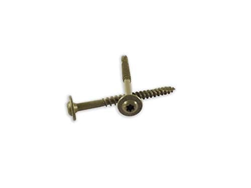 WoodPro Fasteners ST14X212B 1/4-Inch by 2-1/2-Inch Length Round Washer Head Exterior Wood Screws, 250-Pack