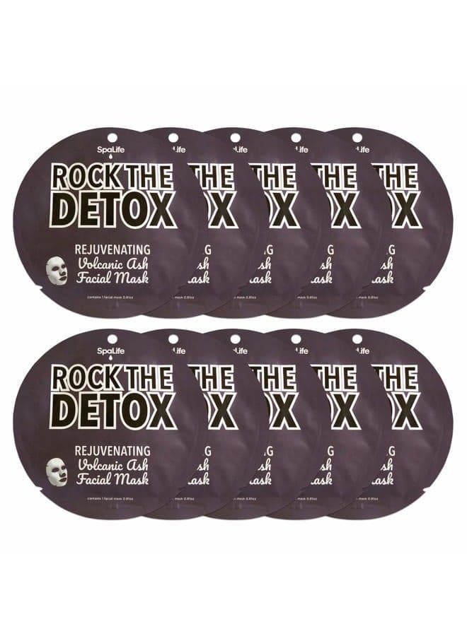 Rock the Detox Rejuvenating Volcanic Ash Facial Mask 10 count