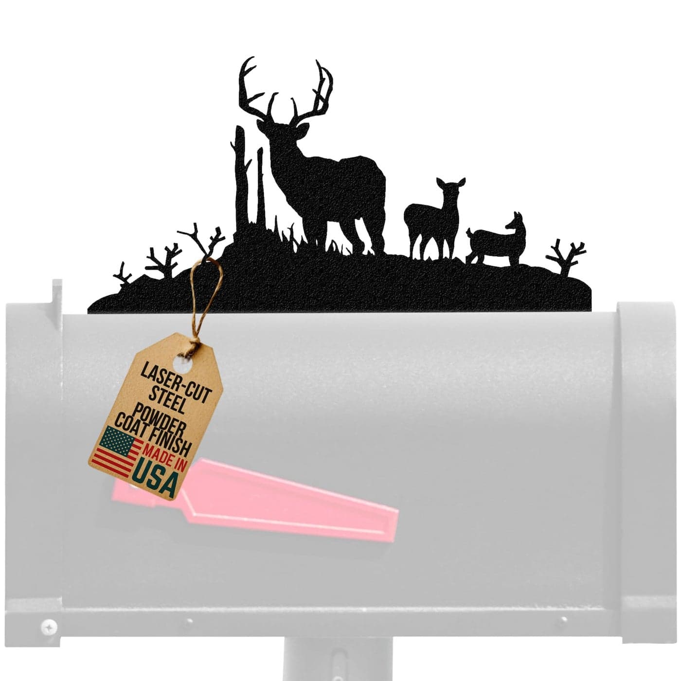 Innovative Fabricators Inc Buck Doe Deer Mailbox Topper