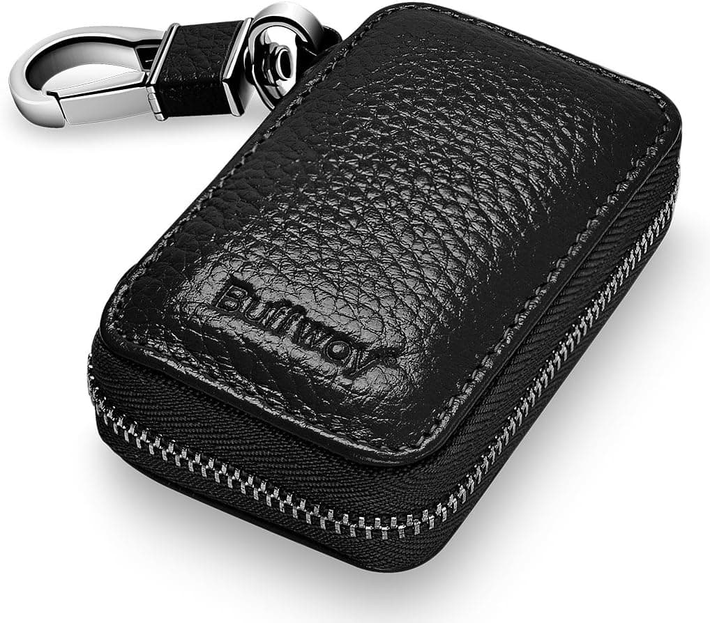 Buffway Genuine Leather Car Key Case