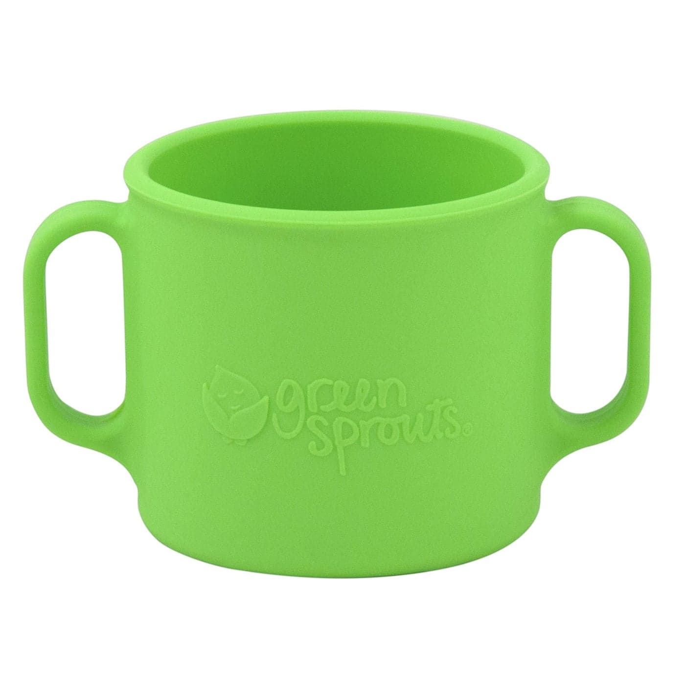 green sprouts Learning Cup | Silicone helps avoid harmful chemicals | Helps toddler develop independent drinking skills, 2 easy-grip handles, Heat-Resistant, Dishwasher Safe