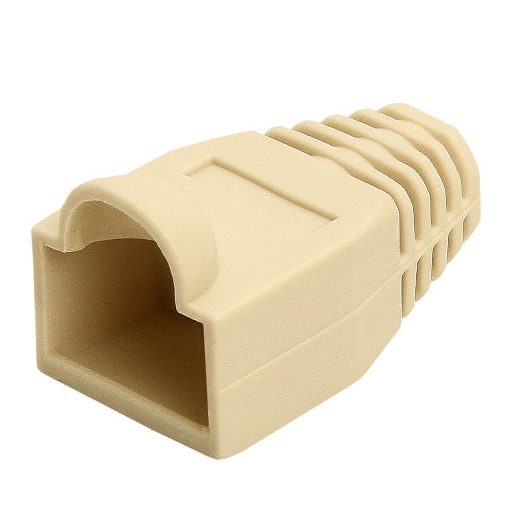 Cmple 50-Pack RJ45 Strain Relief Boots, RJ45 Boots for Cat6, Cat5e Ethernet RJ45 LAN Cable Connector Boots Cover - 50 PCS, White