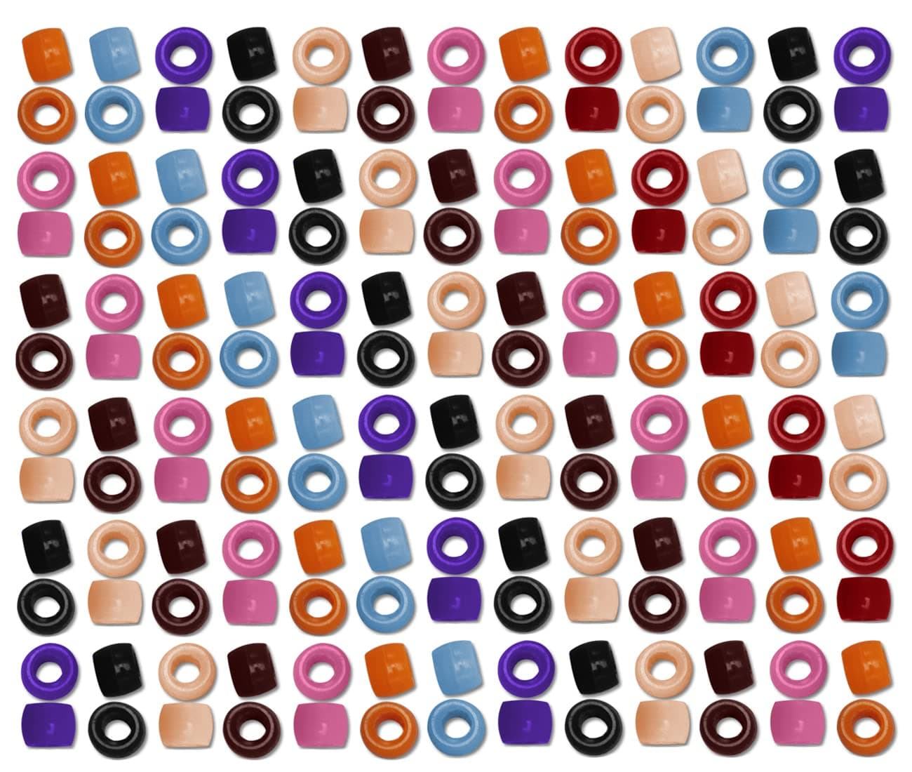 DIY Crafts 50 grm, As Image, 8mm x 6mm As Image DIY Accessory Findings Jewellery Clasps Fittings DIY Jewellery Making Accessories Multi Colour Acrylic Material Sha (50 grm, As Image)