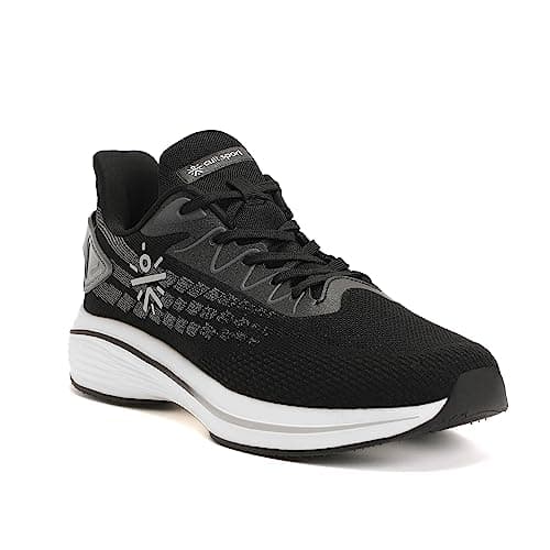 CULT Active Men Running Shoes (Black/White_UK8)