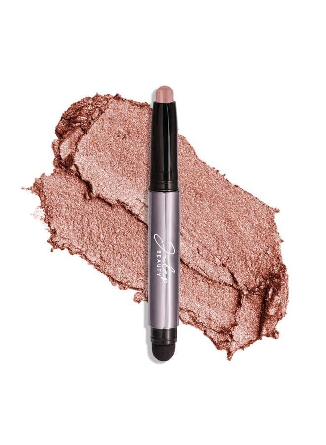 (Rose Shimmer- shimmery golden-pink) - Eyeshadow 101 Creme to Powder Waterproof Eyeshadow Stick, Rose Shimmer