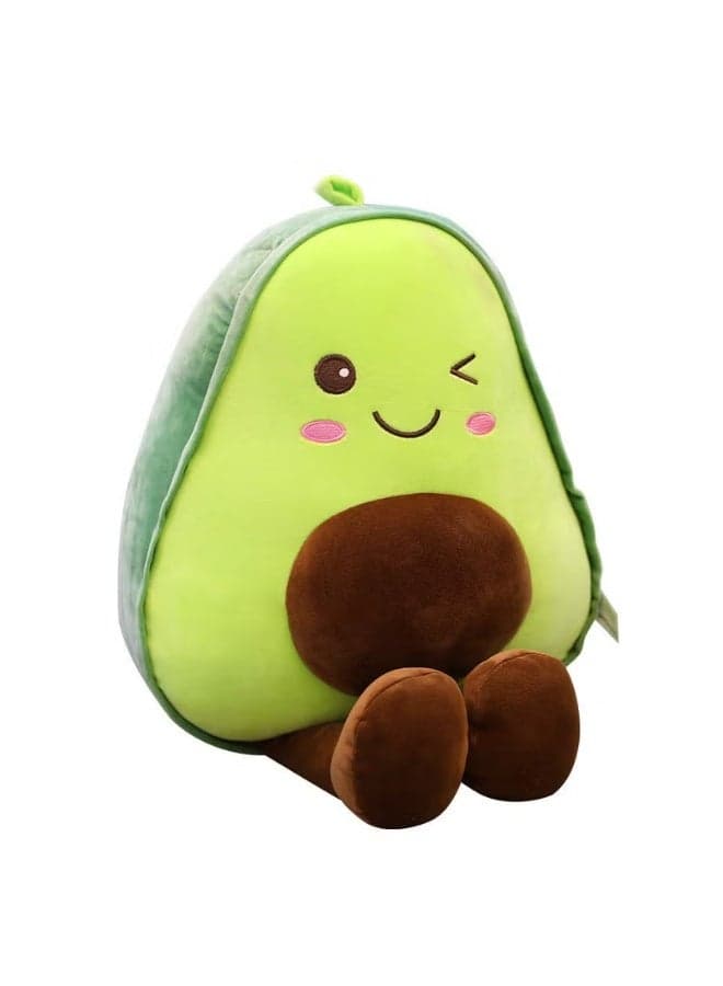 XIAOHONG 23.6 inch Large Avocado Fruit Soft Plush Toy Furry Stuffed Toy Avocado Plush Doll Cute Toy Avocado Stuffed Pillow Kawaii Food Shaped Fruit Series Hugging Pillow for Kids