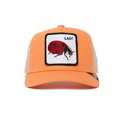 Goorin Bros Little Lady Bug Ladybird Peach Kids Trucker Cap Pink 62