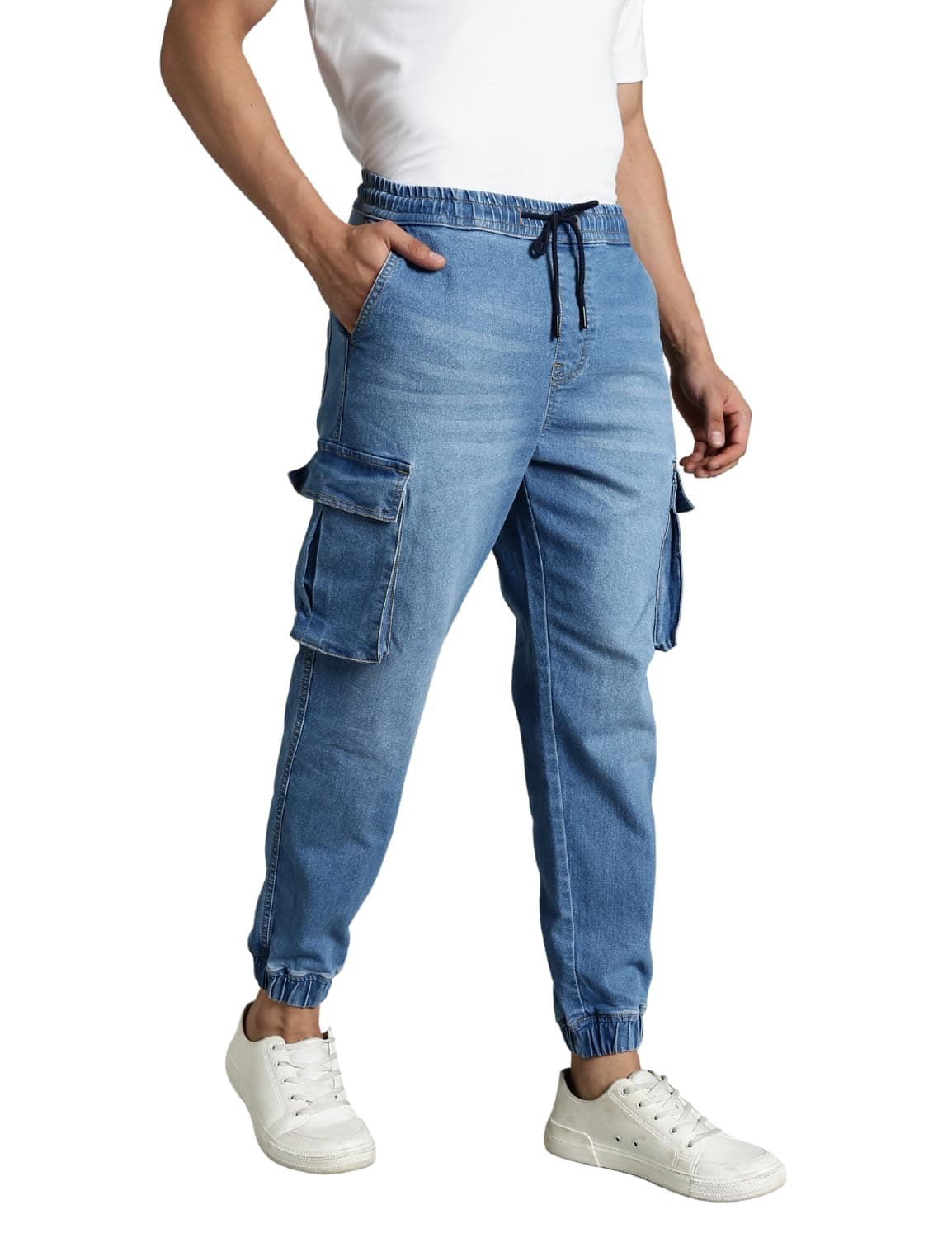 INKD Men's Regular Jeans (INKSS25MJG-606_High Tide