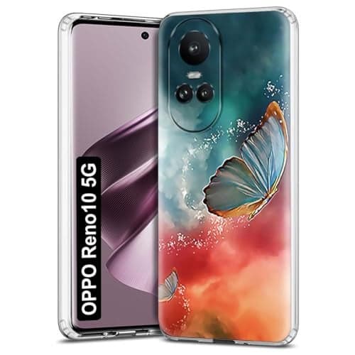 Fashionury Designer Printed Soft Silicone Back Case Cover for Oppo Reno 10 5G Back Cover for Oppo Reno 10 5G -D1090