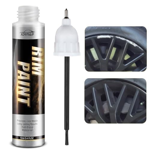 Gloss Black Rim Touch Up Paint, Efficient Car Alloy Wheel Scratch Repair Kit, Quick and Easy Remover Curb Rash, Universal and Color Accurate, Long lasting, Resists Water, Uv Rays