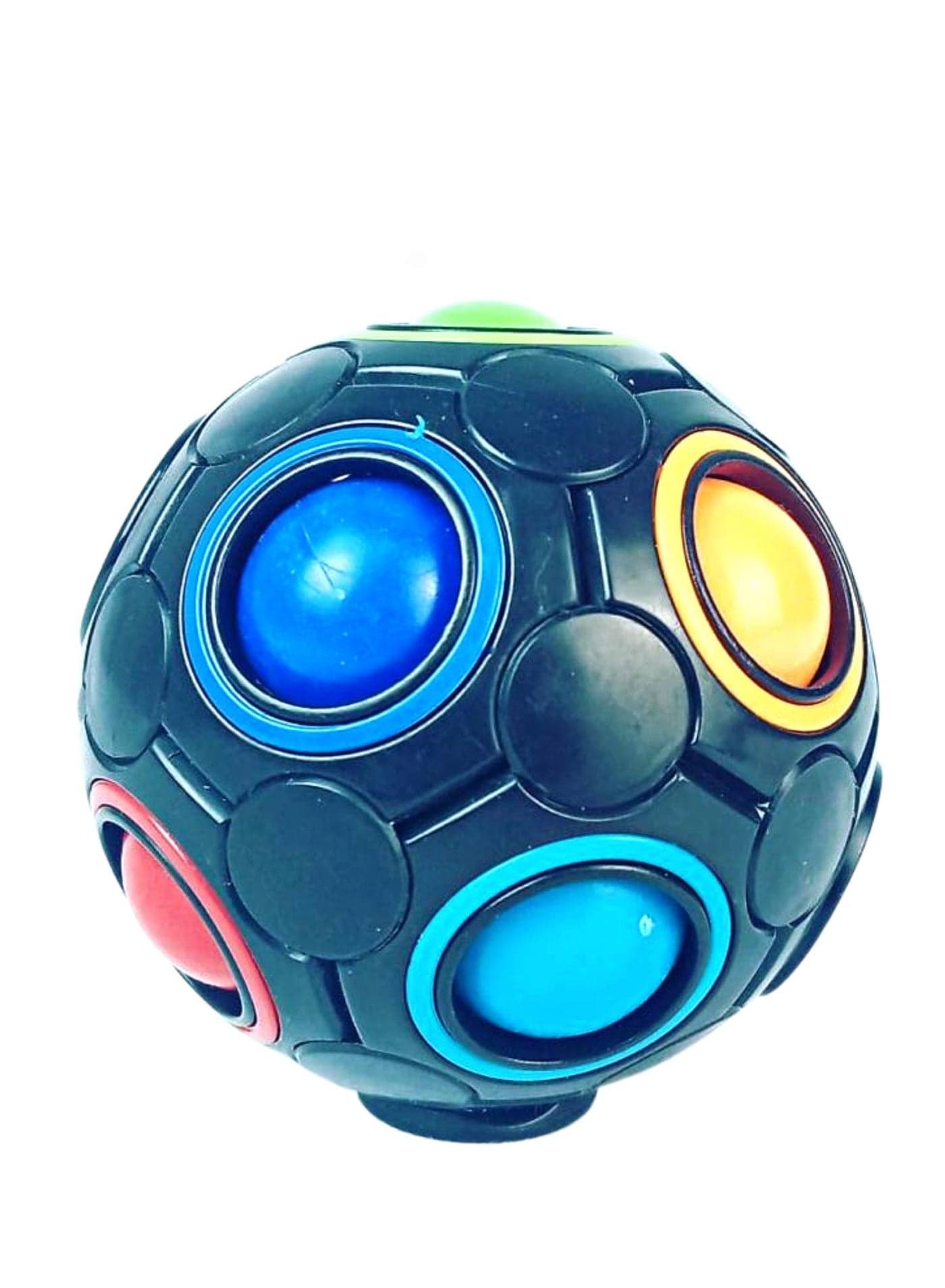 Rainbow Magic Cube Fidget Toy 12 Colored Circles High-Quality Durable Stress Relief Gift for Adults Kids Office Desk Long-lasting Fun Toy Best Selling Fidget Cube