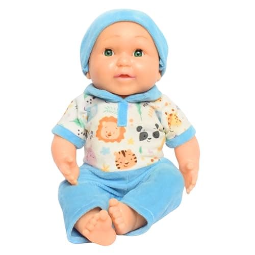 EL FIGO PVC Baby Doll for Kids with Real-Life Toddler Features | Soft Body Toy | Removable Clothes for Kids (510 Gram) 38 cm Tall