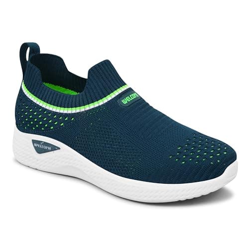 Welcome Kid's Casual, Running, Walking, Loafers, Sneakers, Sports Shoes, Memory Foam, K-Romeo-T.Blue, 5