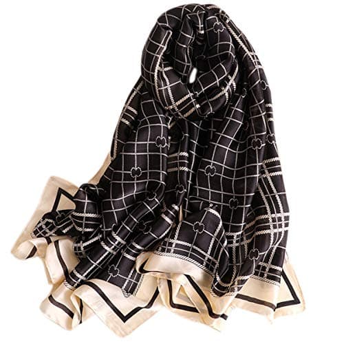 YMXHHB Silk Scarf 100% Mulberry Silk Fashion Scarves Long Lightweight Shawl Wrap JON67-02