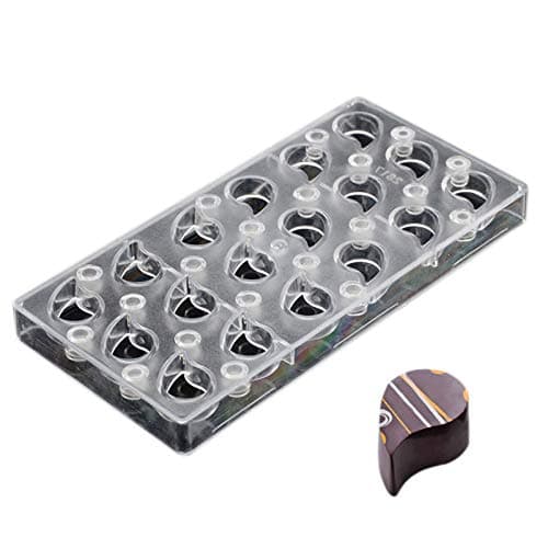 Chocolate Transfer Sheet Mold Polycarbonate Chocolate Mold DIY Handmade Chocolate Magnetic Chocolate Mold Candy Mould Drip Shaped (19348)