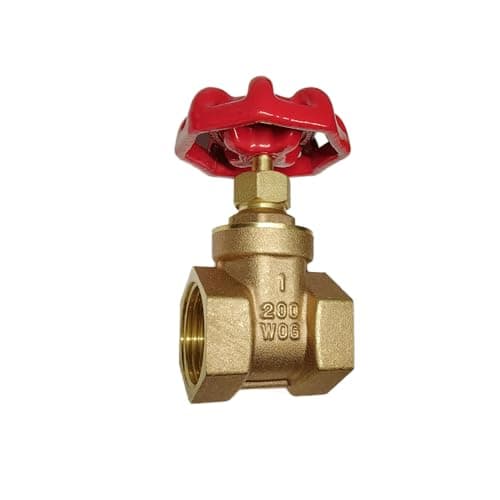 GUXGUY 1” Brass Gate Valve DN25, NPT Brass Female Threaded Rotary Globe Valve for Water Pipes, Fuel Water Gas Flow Control, Air Switches, Water Meter Front Switches and Air Compressors, etc