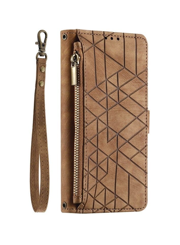 Nokia G42/G300 Phone Case: Clamshell Geometric Zipper Case