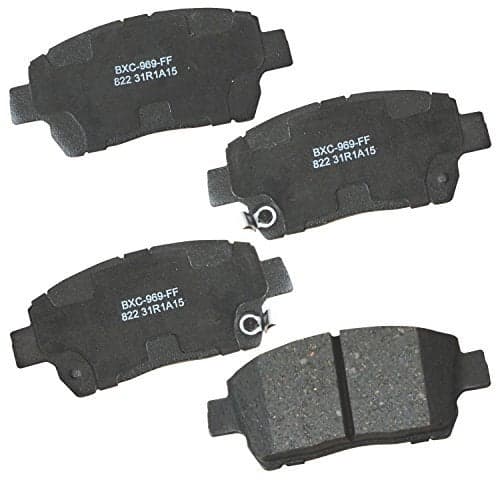 Bendix Premium SBC822 Ceramic Front Brake Pads for FAW F4 2008, F5 2009-2008, Scion iQ 2012, Toyota Celica 2000, Echo 2002-2001, MR2 Spyder 2001-2000, Prius 2002-2001