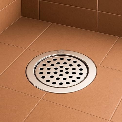 Ruhe® Multi Ring Round Flat Cut Floor Drain | Premium Stainless Steel Drain Jali | 5 Inches