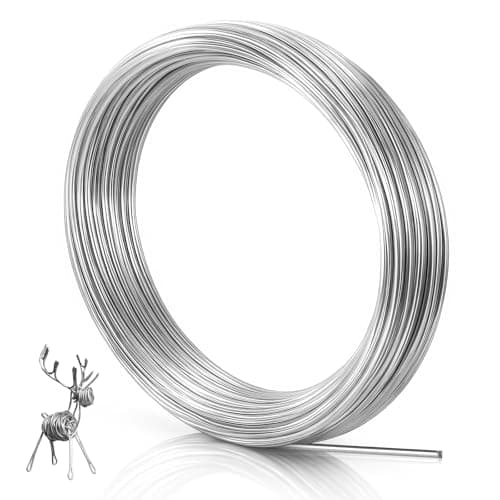 9 Gauge 3mm Bendable Wire 328 Feet 10m Metal Craft Wire for Sculpting DIY Jewelry Making Doll Making Modelling and Bonsai Training