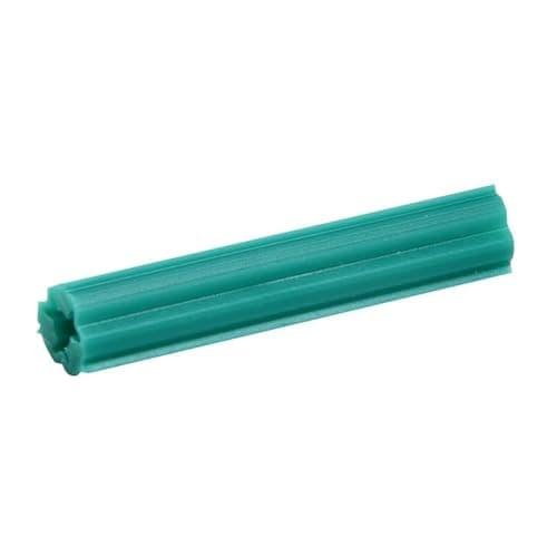 CRL 1/4" Hole 1-1/2" Length 10-12 Screw Expanding Plastic Screw Anchors - Package of 100