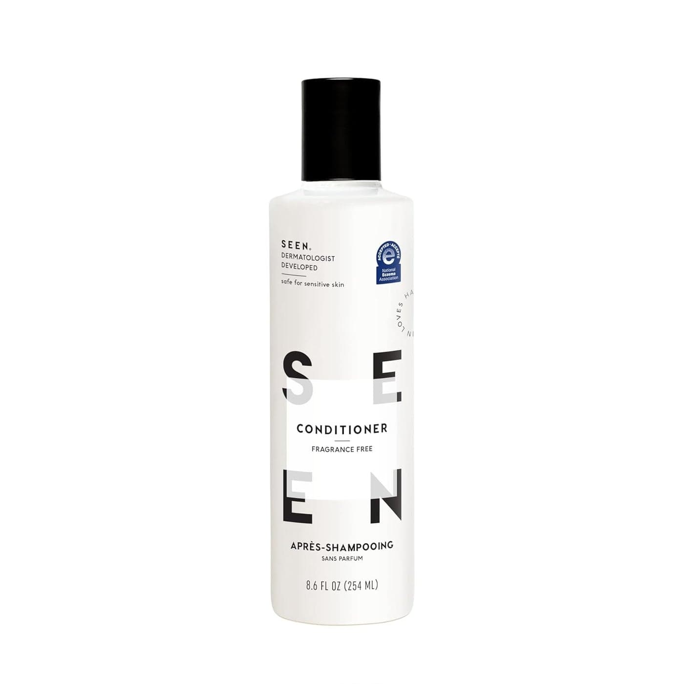 SEEN Conditioner Fragrance Free NonComedogenic SulfateFree Hair Conditioner DermatologistDeveloped Safe for Sensitive Eczema Acne Prone Skin