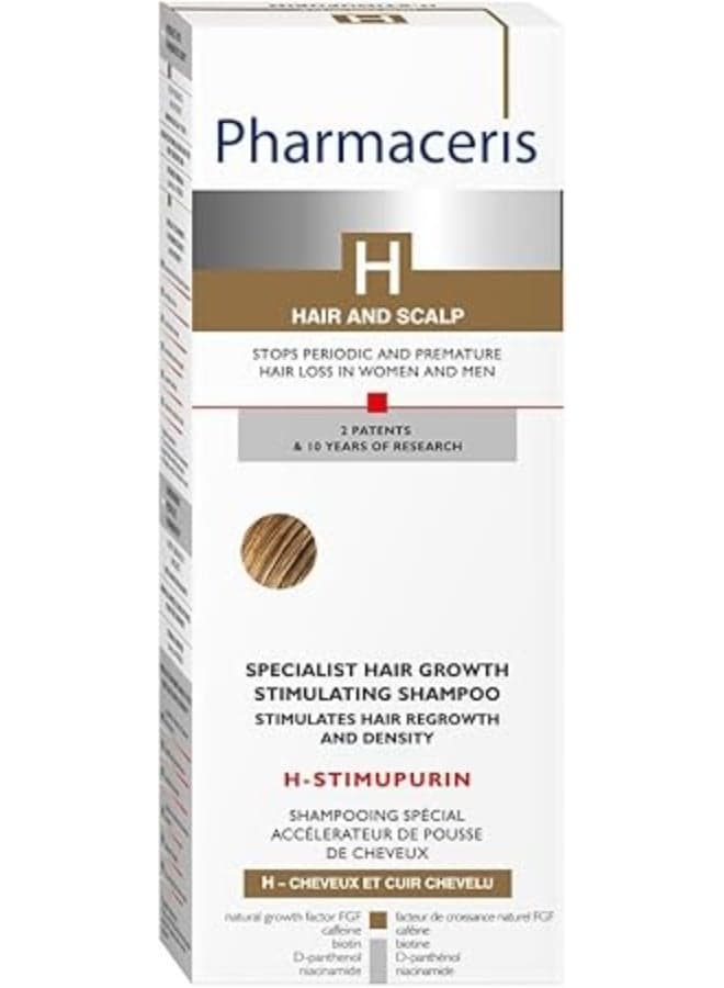 Pharmaceris H- Stimupurin Hair Growth Specialist Shampoo, 250 Ml – With Biotin Niacinamide D‑Panthenol For Thicker, Fuller, Stronger & Healthier Hair