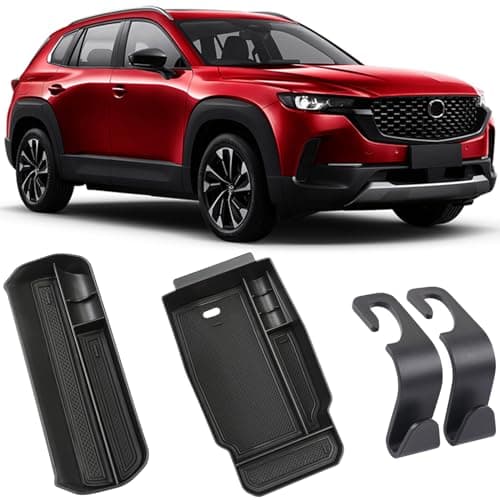 Birbenben 4PCS for Mazda CX50 and CX50 hybrid Center Console Organizer Tray Armrest Storage Box for Mazda CX50 CX 50 2025 2024 2023 Prime Insert Secondary Box Must Have Interior Trim Accessories