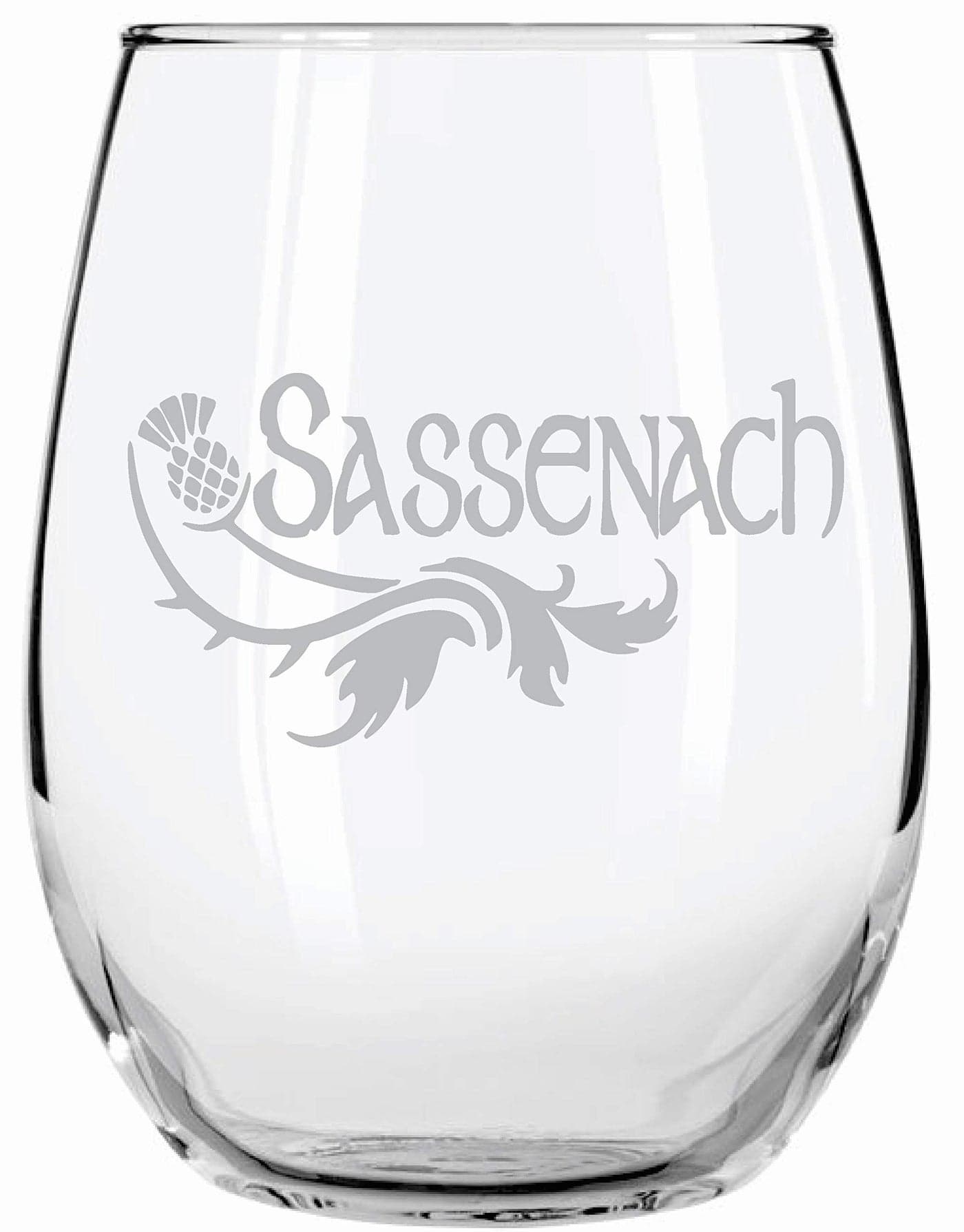 Sassenach Thistle Gaelic Scottish Glass Outlander Highlander Fans Perfect for any Man or Woman that Identifies with Irish Scottish Celtic or Gaelic Heritage or Just Enjoys the Series