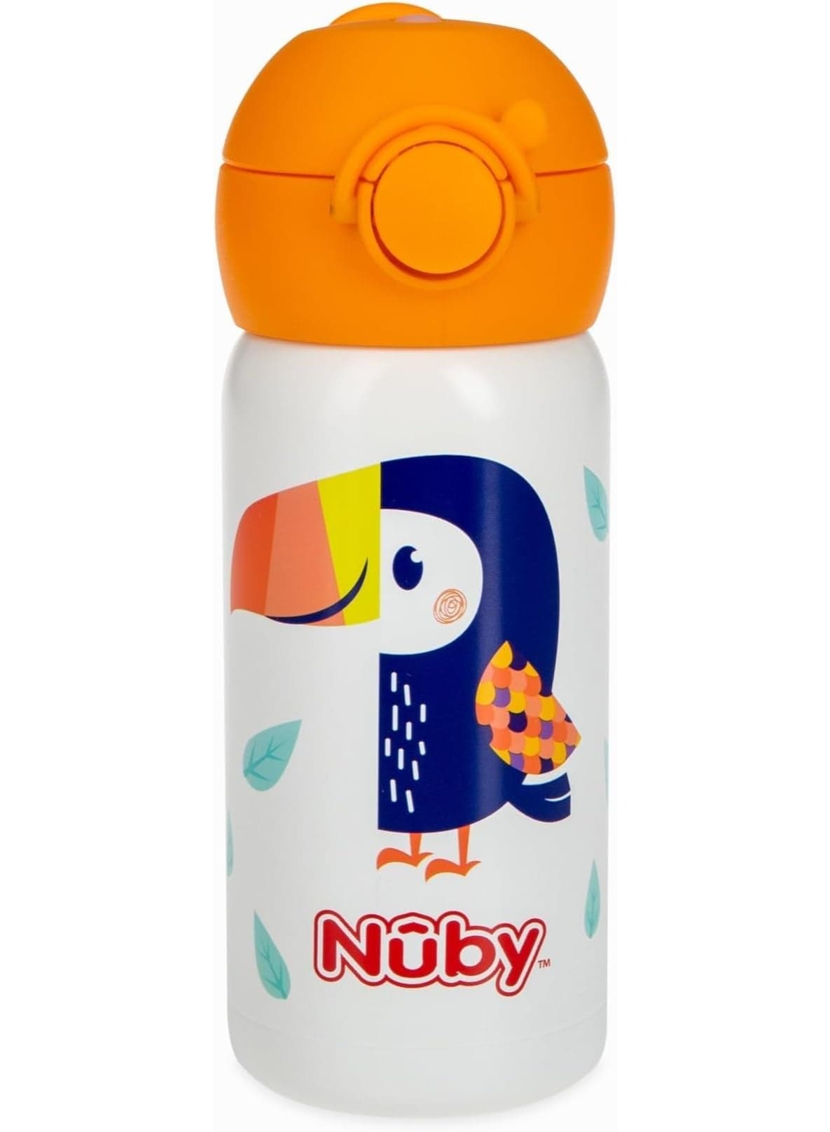 Thirsty Kids No Spill Flip-It Active Stainless Steel Travel Cup 14 Oz Perfect for Hydration Toucan