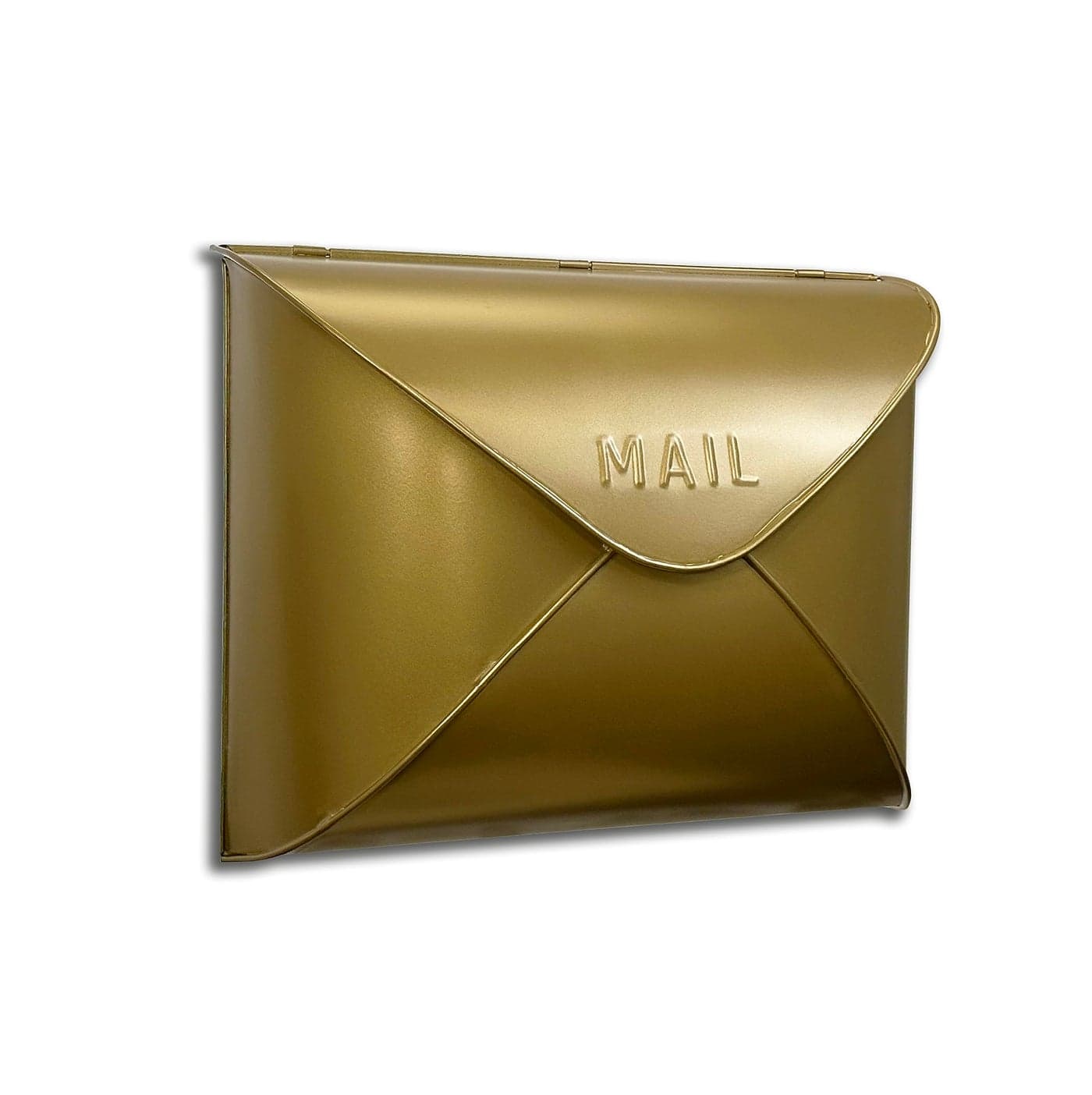 NACH Wall Mount Mailboxes for Outside 125 x 5 x 10 inch Antique Brass Wall Mailboxes for Outside Waterproof Mailboxes for Outside Envelope Mailbox