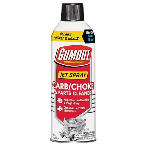 Gumout 800002231 CarbChoke Carburetor Cleaner Spray Carb Intake Valve Cleaner Cleans Gum Varnish Dirt Inside Outside Carburetor Chamber 14 Oz Pack of 6