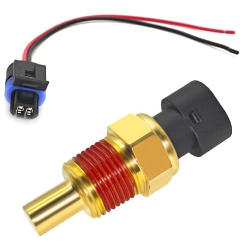 05744030 Engine Coolant Temperature Sensor with Connector Pigtail Harness for GMC Cadillac Chevy Cadillac Buick Oldsmobile Pontiac Replace 213928 15326386