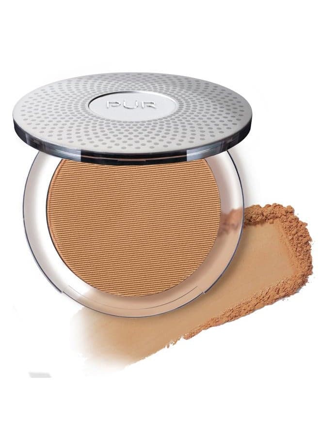 PUR Beauty 4-in-1 Pressed Mineral Makeup Powder Foundation with SPF 15 - Concealer & Finishing Compact Pressed Powder for Face - Buildable Medium to Full Coverage Foundation Powder (Tan)