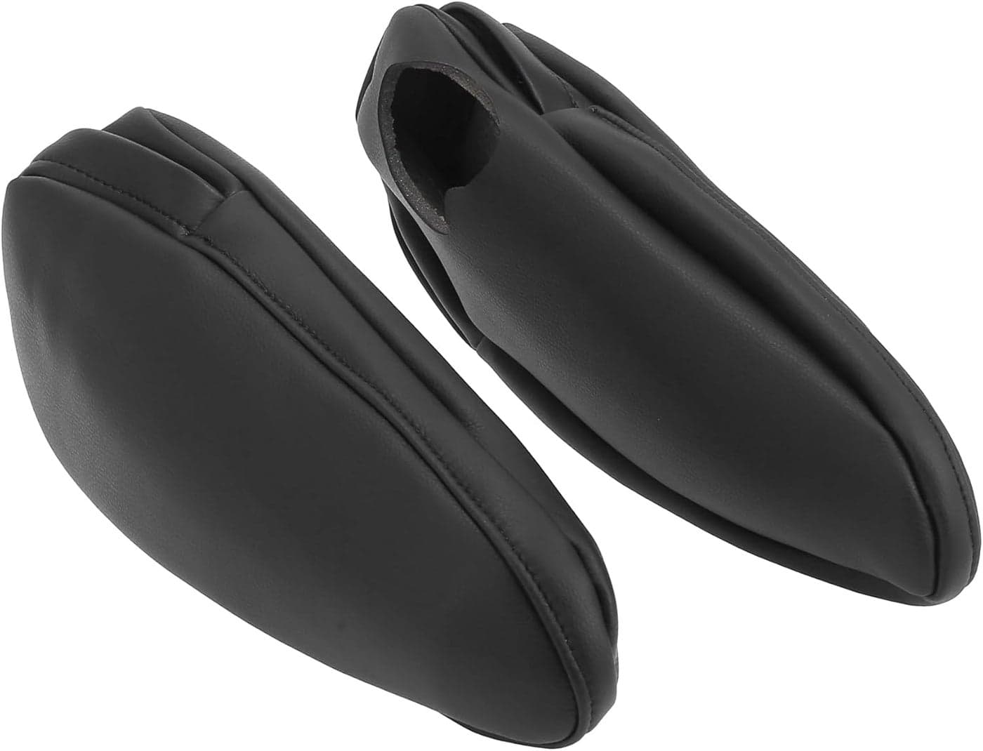 X AUTOHAUX Microfiber Leather Armrest Cover for Toyota Sienna 2011-2018 - Black