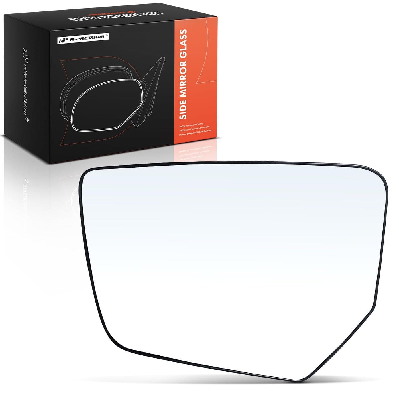 APremium Left Driver Side Heated Mirror Glass with Backing Plate Compatible with Chevrolet Impala 20142020 Exterior Side View Flat Mirror