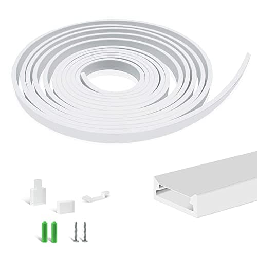 BIRRAY 16.4FT/5M Silicone LED Channel System, U Shape 5x13mm DIY Neon Rope Light IP67 Waterproof Tube for 10mm Strip Lights Installation, for Indoor Outdoor Ambient Decor (LED Dot Visible)