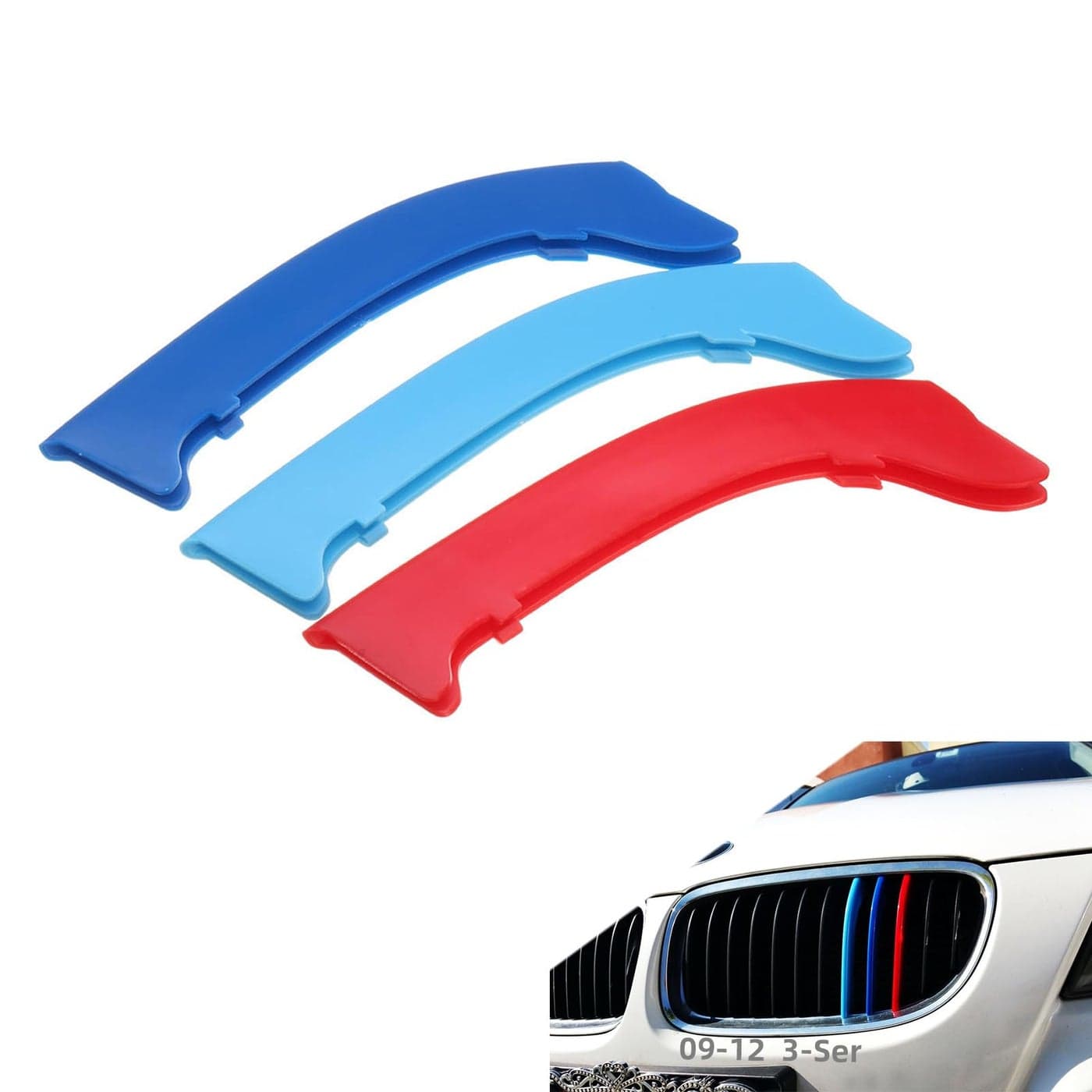 RPERZ Grille color stripes Compatible with bmw accessories E90 E91 LCI 3 Series 20092012 325i 328i 330i 335i 12Beams