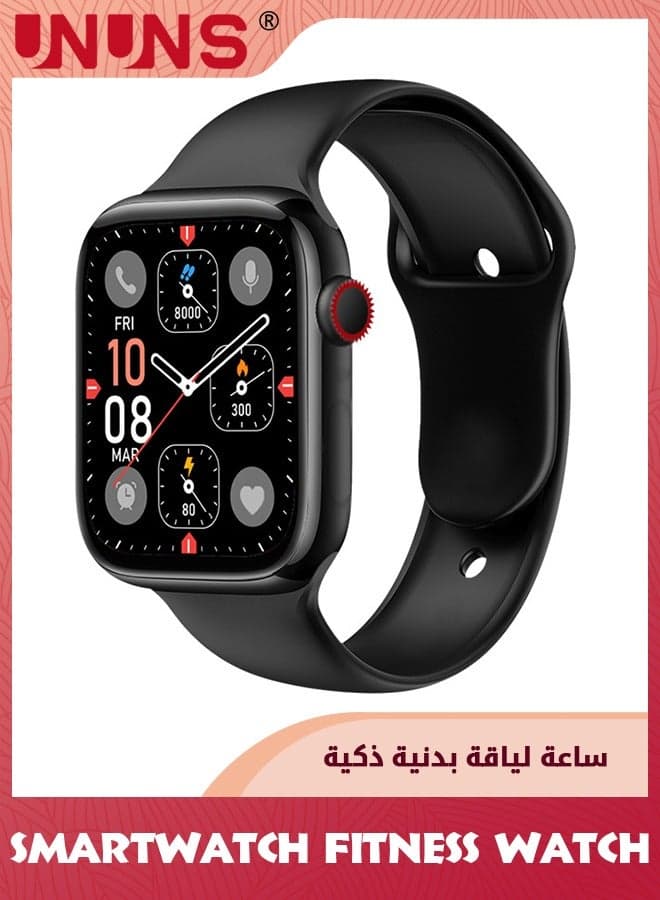 Smart Watch,Bluetooth Smartwatches Answer/Make Call,1.84" HD Fitness Tracker With 100+ Sport Modes,Smartwatch For Men Women,Sport Watch For Heart Rate/Sleep Monitor/Activity Tracker,Black