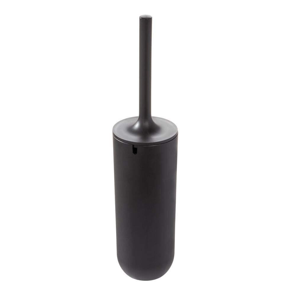iDesign 29567 Cade Bowl Brush and Holder Toilet Cleaning Set for Bathroom Matte Black 2 Each