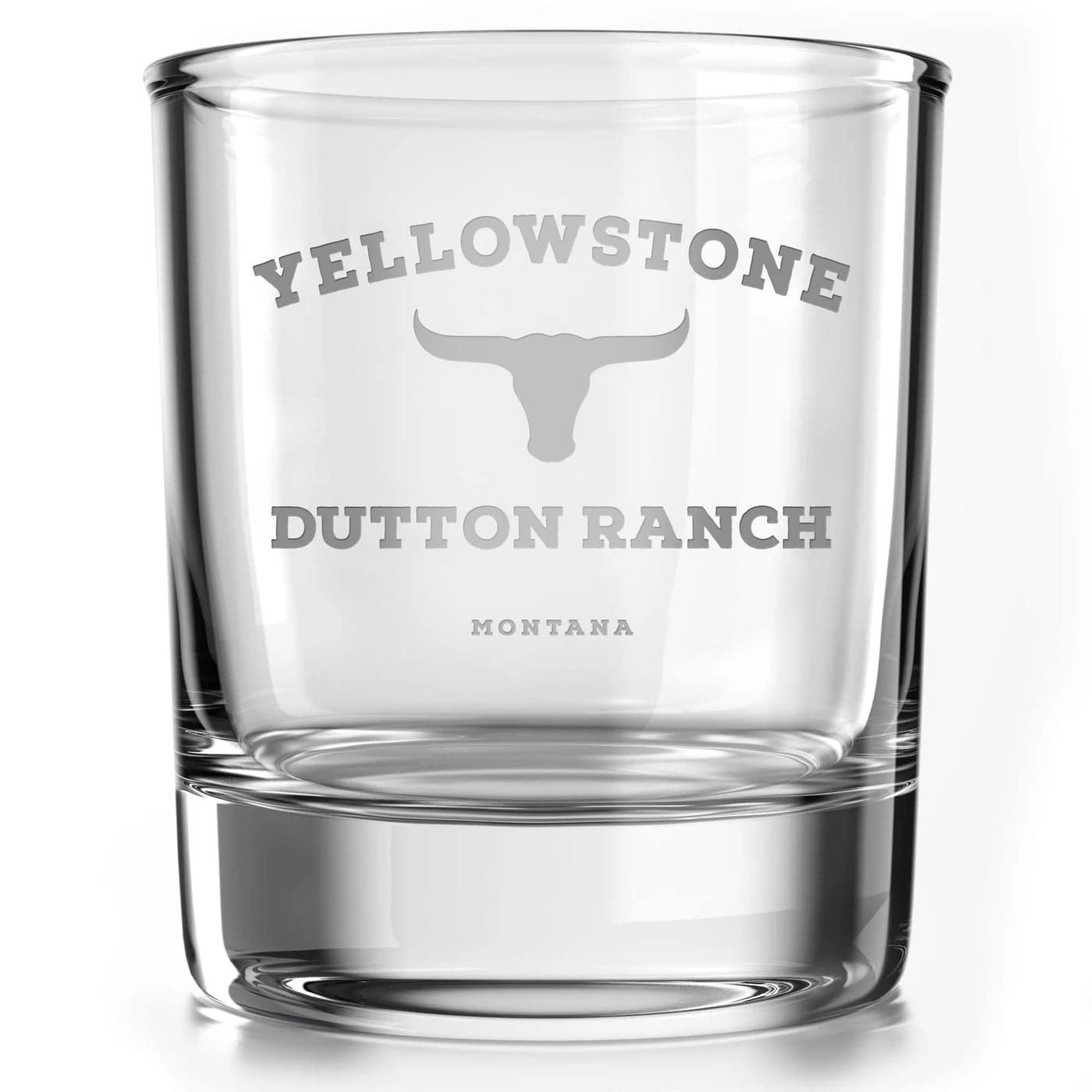 Yellowstone Dutton Ranch 10 ounce Old Fashioned Whiskey Rocks Glass