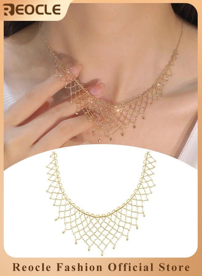 Women's Necklace Necklace Dainty Gold Chain Choker Necklace 14K Gold Plated Handmade Boho Necklace Delicate Simple Minimalist Choker Necklace as Jewelry Gifts